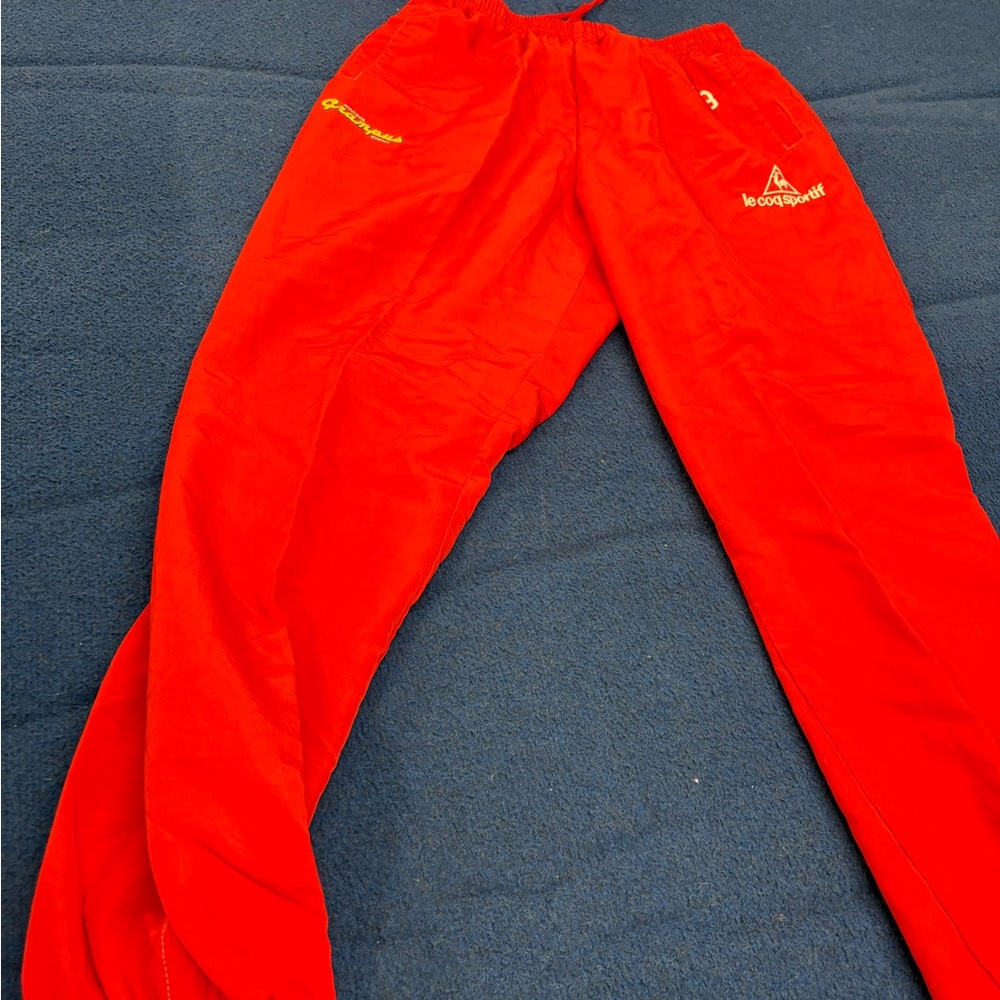 Le Coq Sportif Red Track Pants